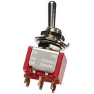 Mini Chave Dpdt Toggle Switch 2 Vias On / On Guitarra Baixo