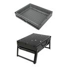 Mini Churrasqueira Portatil Dobravel Para Apartamento Camping Maleta Churrasco 44x29cm