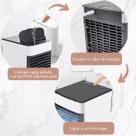 Mini Climatizador Umidificador Mesa Ar Condicionado Q3 Mini Climatizador Umidificador Mesa Ar Condicionado Q3