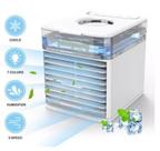 Mini Climatizador Ventilador Ar Agua Cooler 3 Veloc. Com Led