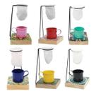 Mini Coador de Café c/ Xícara 80 ml e Suporte Mariquinha Kit c/ 6 Unids