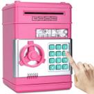 Mini Cofre Eletrônico Digital Senha para Notas e Moedas Rosa GT1512126-PK - Lorben