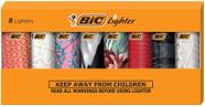 Mini coleção de moda mais leve da BIC com 8 designs variados x8 Mini coleção de moda mais leve da BIC com 8 designs variados x8
