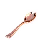 Mini Colher Sobremesa Ovo Páscoa Rosé Gold Premium - 20 unid