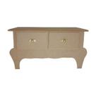 Mini Cômoda com Base 2 Gavetas 29cm Mdf Madeira