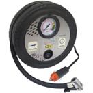 Mini Compressor de Ar Automotivo Portátil 12V 260 Psi com 3 Adaptadores Importway IWMCA-26015