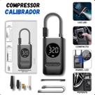 Mini Compressor Digital 150 PSI Ideal para Pneus de Carro, Moto e Bicicletas