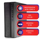 Mini Computador Slimdesk Case MultiPC Intel i5 16GB SSD 240GB W11 Ultra Rápido, Compacto, Ideal p/ Trabalho e Estudo