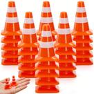 Mini cones de trânsito de plástico ZEAYEA 30 unidades para Micro Landscape