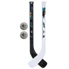 Mini conjunto de bastões e bolas de hóquei Franklin Sports San Jose Sharks