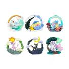 Mini conjunto de bonecos de diorama Eevee Evolution x6 Toy PVC 535g