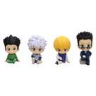 Mini conjunto de bonecos Hunter x Hunter 4 peças de PVC colecionáveis de 10 cm