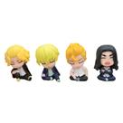 Mini conjunto de bonecos Tokyo Revengers, 4 peças de PVC colecionáveis