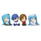 Mini conjunto de bonecos Vocaloid, 4 peças de bonecos colecionáveis de PVC Mini conjunto de bonecos Vocaloid, 4 peças de bonecos colecionáveis de PVC