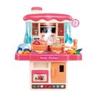 Mini conjunto de brinquedos de cozinha com spray realista de