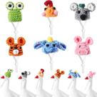 Mini conjunto de chapéus de malha para Porch Goose, 7 polegadas, Geyoga, 6 unidades