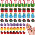 Mini conjunto de enfeites de resina de Natal, 56 unidades DTOFOOT