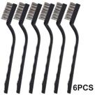 Mini conjunto de escovas de arame para limpeza de escovas de aço Rust Weels Sc x6