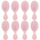 Mini conjunto de escovas de cabelo de viagem para presentes de proposta de dama de honra x8