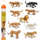 Mini conjunto de estatuetas Safari Ltd. Big Cats TOOB 9 peças para crianças a partir de 3 anos