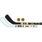 Mini conjunto de tacos de hóquei Franklin Sports NHL Boston Bruins
