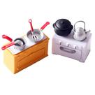 Mini conjunto de utensílios de cozinha: mini ferramenta de cozinha simulada para decoração