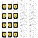 Mini conjunto Police Pretend Play Vertintong com 12 distintivos e 12 algemas