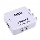 Mini Conversor Adaptador Hdmi para Rca Áudio e Vídeo Hdmi2av