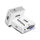 Mini Conversor VGA F P2 para HDMI F Cabo USB de Alimentação