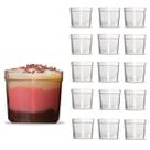 Mini Copo 5x5cm Transparente 55ml Doce Festa 16 Peças