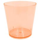 Mini Copo Pic 25ml para Doces Brigadeiro Laranja - 10 unid