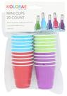 Mini copos de tiro descartáveis KOLORAE, pacote de 60 ml e 120