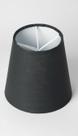 Mini Cúpula Lustre Tecido Algodão Preto P Mini Cúpula Lustre Tecido Algodão Preto P