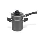 Mini Cuscuzeira Grafite 10 Cm 0,8 L Com Cabo Em Alumínio Com Revestimento Antiaderente Multiflon