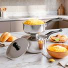 Mini Cuscuzeira Inox Indução Individual Pequena Cuscuz
