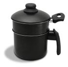 Mini Cuscuzeiro Nordestino Vapor Antiaderente Preto N12