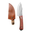 Mini Cutelo Forjado Artesanal Rustico Com Bainha