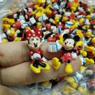 Mini decoração de bonecas Minnie e Mickey Mouse 2,5 cm 50 unidades