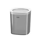 Mini Desktop Bin Lata de lixo de plástico cinza transparente Mini Desktop Bin Lata de lixo de plástico cinza transparente