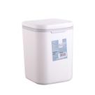 Mini Desktop Trash Can Press Lid Office Home 200g Bege