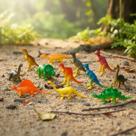 Mini Dinossauros Animais Da Fazenda Brinquedo Cenário Faz de Conta Infantil Dutoys Mini Dinossauros Animais Da Fazenda Brinquedo Cenário Faz de Conta Infantil Dutoys