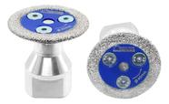 Mini Disco Corte Diamantado para Esmerilhadeiras Concreto Porcelanato Mármore 50mm Rosca M14 Mini Disco Corte Diamantado para Esmerilhadeiras Concreto Porcelanato Mármore 50mm Rosca M14