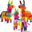 Mini Donkey Pinatas JOYIN 3 peças Cinco De Mayo Rainbow Color