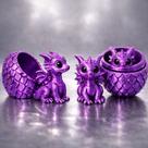 Mini Dragão no Ovo Colecionável Multicor Item Decorativo Criativo e Presente Divertido