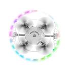 Mini Drone Aurora Ball Giro Continuo FX-41 RGB Resistente Efeito de rotação