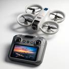 Mini Drone K100 GT3 2026 Controle Com Tela Full HD Duas Câmeras 4k Wifi 5g Fpv Cartão SD Estável Resistente