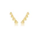 Mini Ear Cuff de Corações Manuela - Acessório Delicado Mini Ear Cuff de Corações Manuela - Acessório Delicado