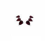 Mini ear cuff três gotas rubi banhado a ródio branco Mini ear cuff três gotas rubi banhado a ródio branco