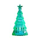 Mini Enfeites De Árvore De Natal De Cristal Luminoso 2 Peças Decorações De Mesa De Alto Padrão Luzes