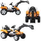 Mini Escavadeira Elétrica Infantil 6V Brinquedo com Pá Funcional e Rodas EVA Ideal para Crianças Criativas MP3 Luz Som